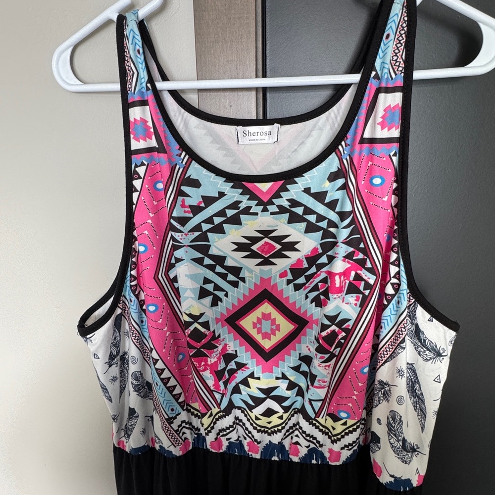 Aztec Print Maxi Dress - Picture 2 of 3